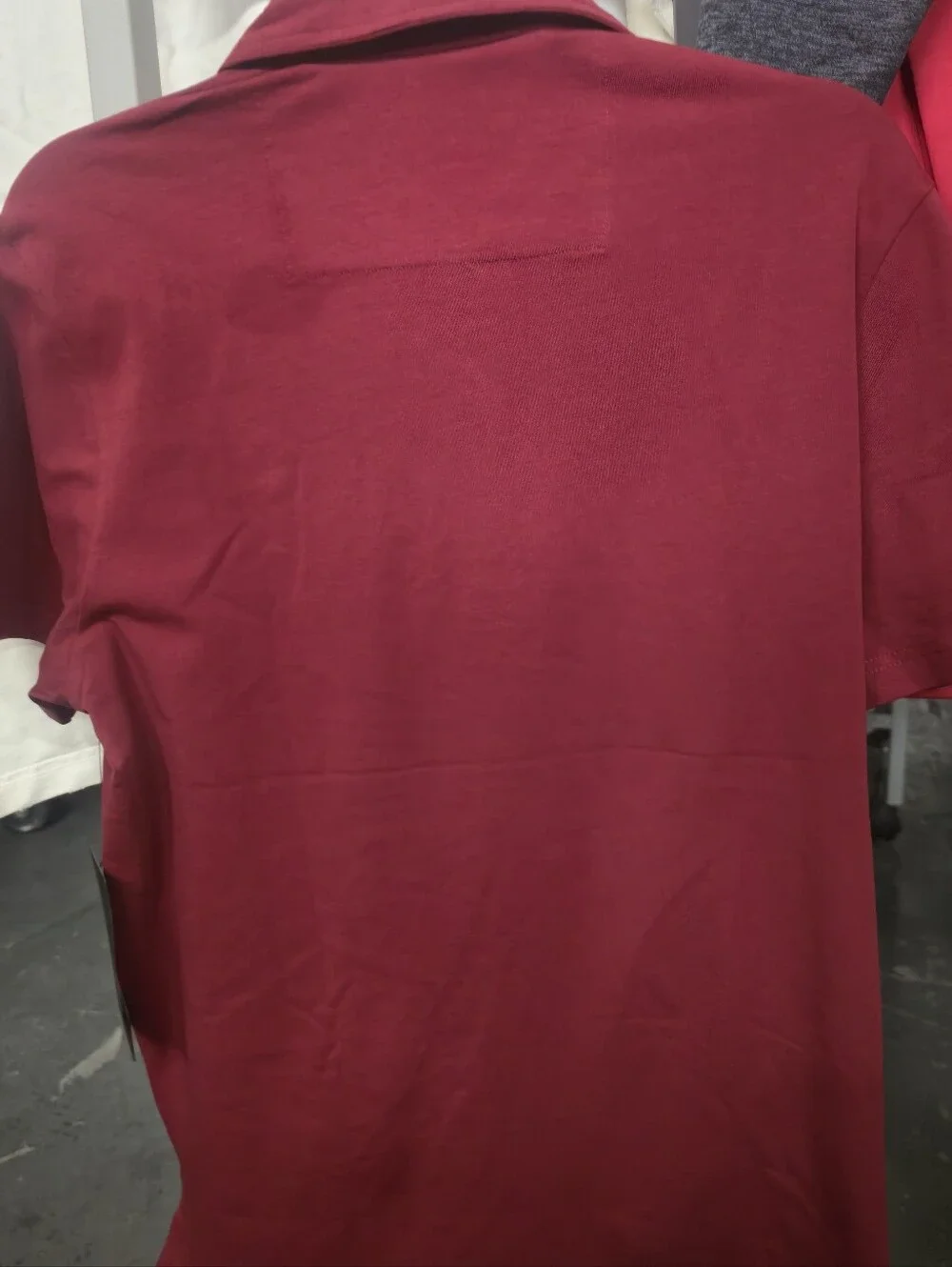 True Religion Men's Dark Red Polo with Black Embroidered Logo